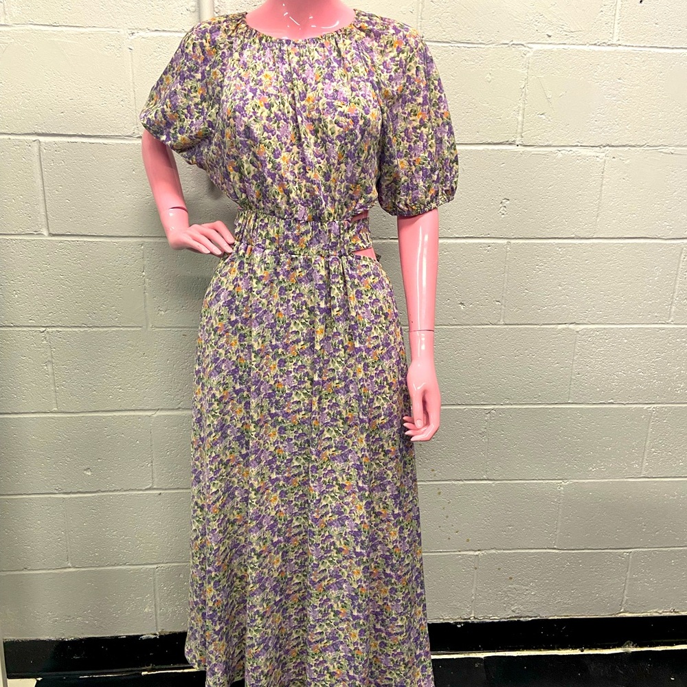 Floral Maxi with back out
